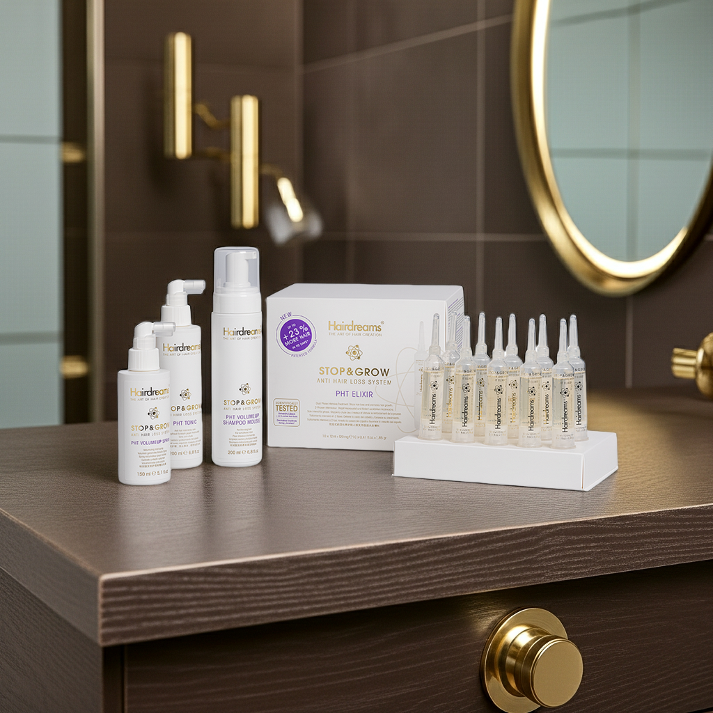 Hairdreams Stop & Grow Starterset - 4 Produkte Kopfhautpflege